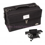 2-Tiers Soft Sided Professional Cosmetic Organizer Makeup Case (WB-18B)